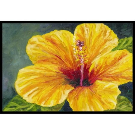 Yellow Hibiscus by Malenda Trick Indoor or Outdoor Mat, 24 x 36