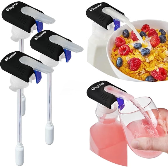 Magic Tap, Black, 3-pack - Kitchen Automatic Drink Dispenser