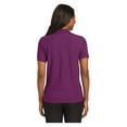 thumbnail image 2 of Port Authority Women's Short Sleeve Silk Touch Classic Polo Shirt Deep Berry X-Small, 2 of 4