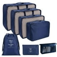 thumbnail image 1 of Abbracc 8Pcs/Set Packing Cubes Clothes Sorting navy, 1 of 8
