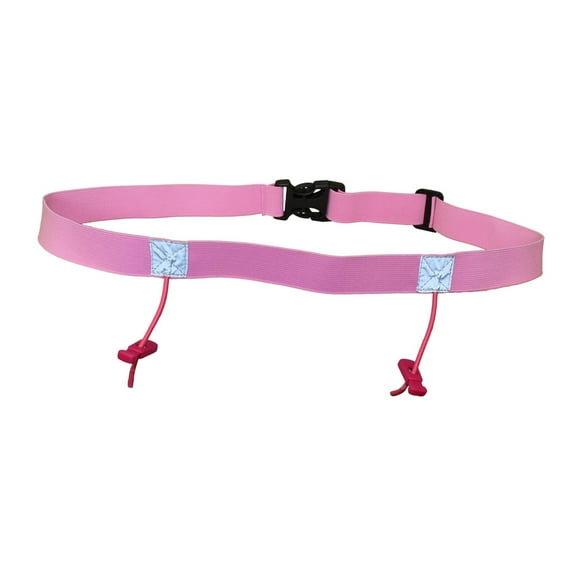 Baoblaze Reflective Tape Race Number Belt Triathlon Waist Belt Night Running Pink