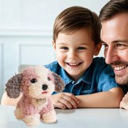 Realistic Teddy Dog Toy for Kids Indoor Outdoor Soft Lamb Puppy Cuddly Companion Educational