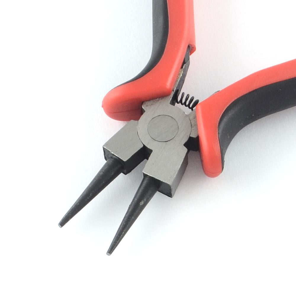 45# Carbon Steel Jewelry Pliers Round Nose Pliers Red 120x83x18mm