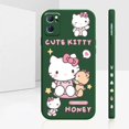 thumbnail image 1 of Liquid Silicone Case For Oppo Reno 9 8 7 7SE 6 5 4 4SE 3 Pro Plus 4G 5G Cover Anime Cute Hello Kitty Colour Fundas Cqoues Shell LXY, 1 of 7