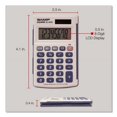 thumbnail image 3 of "El-243sb Solar Pocket Calculator, 8-Digit Lcd | Bundle of 2 Each", 3 of 5