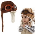 thumbnail image 2 of Children?s Winter Soft Warm Hat Pilot Caps Boy Girl Aviator Hat Earflap Adjustable Cap, 2 of 7