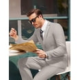 thumbnail image 2 of COOFANDY Men's 2 Piece Suits Classic Fit Suit Set 2 Button Blazer Jacket and Dress Pants for Wedding Business Prom, 2 of 9