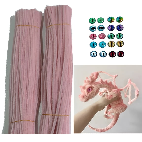 CCOCC Diy Christmas Dragon Kit-Includes Pipe Cleaners,Wooden Stick,And Ornaments for Crafting Festive Decorations And Gifts,Art Supplies for Adults