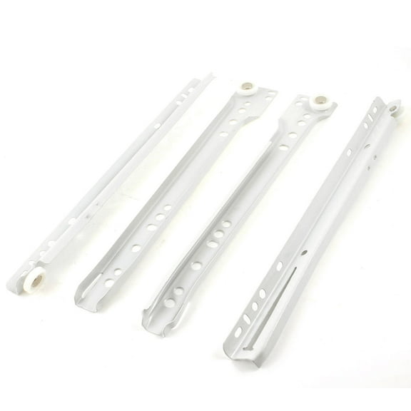 Uxcell Hardware Drawer Slides Full Extension Smooth Slide Rails Tracks 1 Pair White