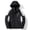 Black plus size raincoat for women a1, variant on Plus Size Women Winter Hooded Zip Up Raincoat Windbreaker Jacket Fall Casual Outdoor Solid Basic Outwear Plus Size Trench Coat Loose Fit Parka, Black L
