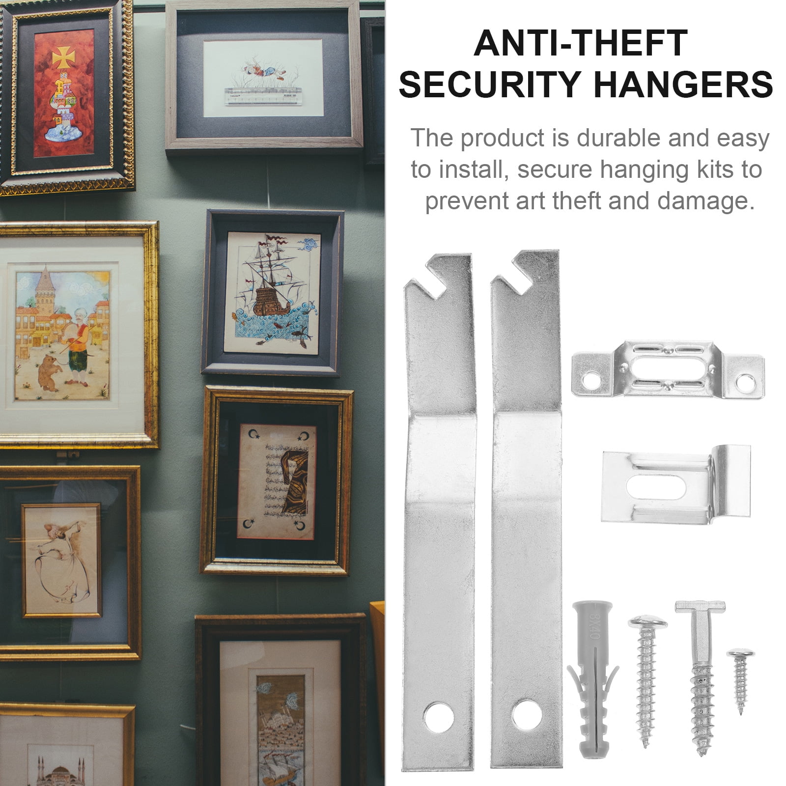 8 Sets Picture Hanging Kit with Picture Frame Hardware Accessories for Wall Art, Photo Frames, and Home Decor