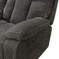 thumbnail image 5 of New Classic Furniture Bravo Polyester Fabric Power Sofa in Charcoal, 5 of 8