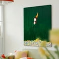 thumbnail image 6 of Canvas Painting Modern Abstract Painting - Textured Brushstroke Wall Art with Vibrant Green, Orange, Yellow & White Colors | Contemporary Minimalist Decor for Living Room, Bedroom, Office | Unique H, 6 of 9