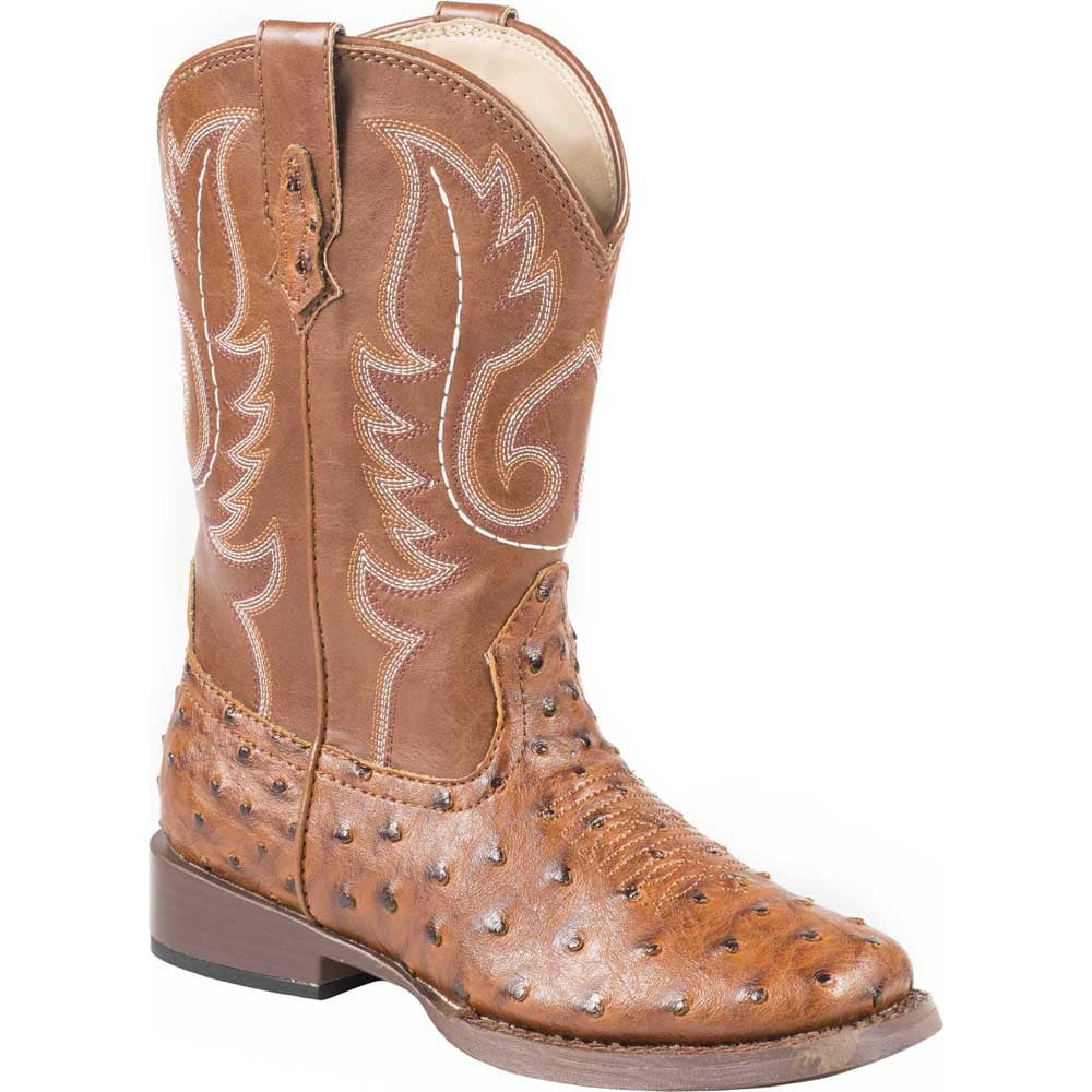 Roper Kids Boys Bumps Faux Ostrich 