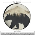 thumbnail image 2 of Heavy Duty Spare Tire Cover Bear And Mountain Protectors Weatherproof Dust-Proof Nature Mountain Trees Tire Cover Fit for Trailers SUV Off-Road Vehicle Camper And Trucks 15inch, 2 of 8