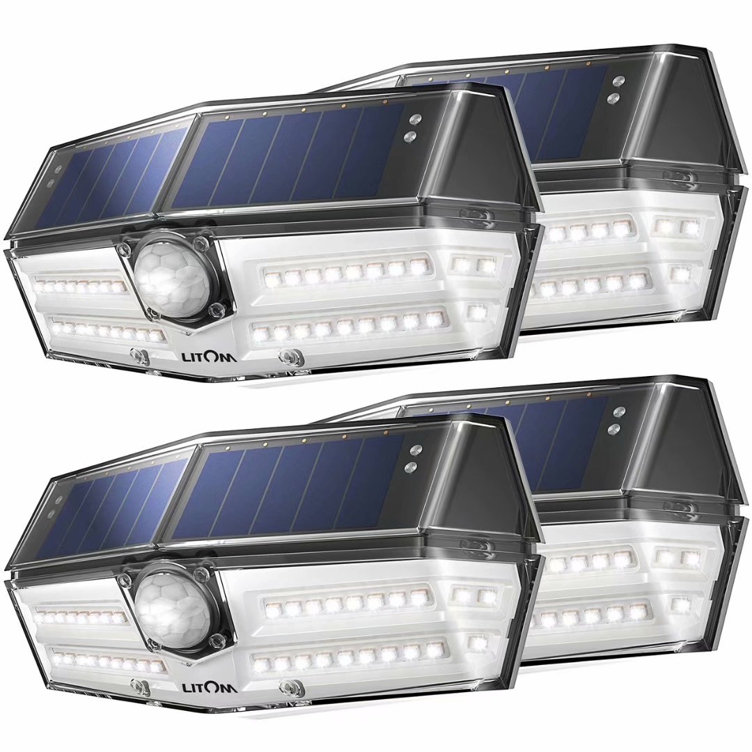 Litom Premium 40LED Solar Lights, Outdoor Motion Sensor Lights with 24