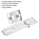 thumbnail image 4 of Cerradura de Hasp con Llave Diferente Uxcell con Tornillos de Candado 4", 4 of 6