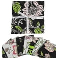 thumbnail image 2 of Soimoi Florals Print&nbsp;Precut 5-inch Cotton&nbsp;Fabric&nbsp;Quilting&nbsp;Squares&nbsp;Charm Pack DIY Patchwork Sewing Craft-Black, 2 of 7