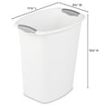 thumbnail image 2 of Sterilite Plastic 3 Gal. Wastebasket, White, Adult, 2 of 8