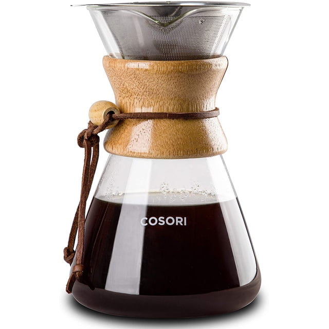Cafetera de goteo COSORI jarra de café de vidrio de 8 tazas filtro de acero inoxidable