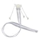 thumbnail image 4 of Pasador de pelo con borla de metal estilo chino retro, pasador de cinta Hanfu para cosplay Blanco, 4 of 9