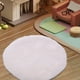 thumbnail image 1 of Alfombra de felpa redonda Baoblaze 1/12 para casa de muñecas Beige, 1 of 8