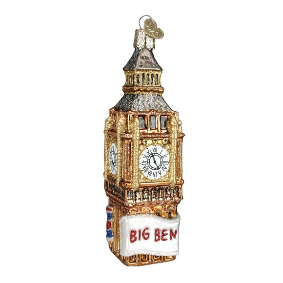 Old World Christmas Cities, Places and Landmarks Glass Blown Ornaments for Christmas Tree Big Ben
