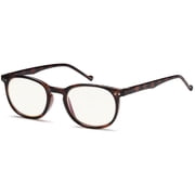 GAMMA RAY 010 Slim Vintage Computer Readers Reading Glasses Anti Reflective Anti Glare Anti Eyestrain Lens for Digital Screens, UV400 Protection