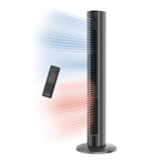 Lasko 42" 1500W All Season Tower Fan and Space Heater with Timer and Remote, Gray, FH515