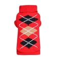 thumbnail image 2 of Fiudx Suéter para Perro, Cuello Alto Cálido de Invierno, Estampado de Corazones, Poliéster Suave, Cómodo para Días Fríos, Bonito y Moderno, Ideal para Viajes En Interiores y Exteriores, Talla Xxl (La, 2 of 7