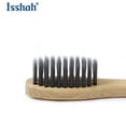 thumbnail image 3 of Cepillos de dientes Isshah de bambú con carbón, ecológicos, paquete de 12, 3 of 9