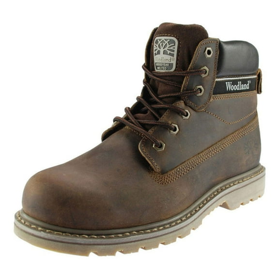 Woodland Mens 6 Eye Padded Utility Boots