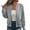 1-Gray, variant on Jackets for Women Winter New Womens Loose Jacket Coat Casual Stand Collar Zip up Lightweight Fall Trendy Outerwear Outfits Blue XL