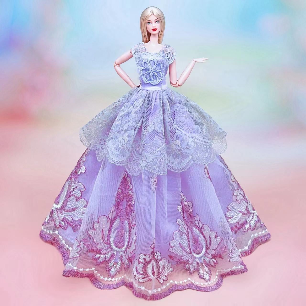 Pink Princess Barbie Dress Royal Princess Barbie Doll Pink Dress