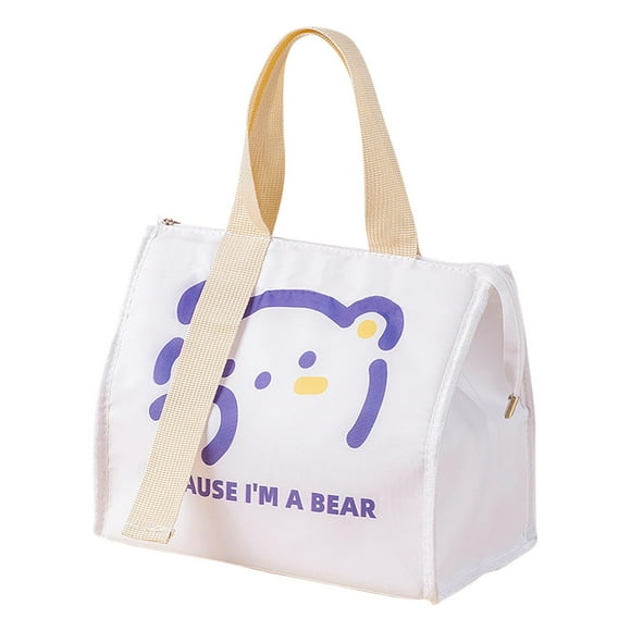 Bolsa térmica para el almuerzo para trabajo y escuela - Porta-cajas térmicas de bento con forro de aluminio de aluminio, portátil y a prueba de fugas para alimentos calientes o fríos