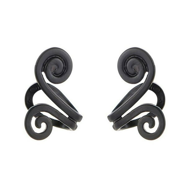 Clip en Pendientes Clips de Oído de Moda Personalizados,Sopos de Oído de Acupresión para Mujeres sin Oídos Perforados,Joyería de Aleación para Regalo de Banquete de Fecha de Fiesta