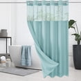 thumbnail image 5 of Dmlowu Shower Curtain, Waterproof Shower Curtain Liner, Lightweight Sturdy Shower Curtains for Bathroom Hotel Home Decor, 72x75 Inch Double-Layer Cloth Shower Curtain, 5 of 6