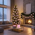 thumbnail image 3 of 2026 Christmas Indoor Home Decor 24 Pcs Flocked Christmas Balls Velvet Shatterproof Christmas Ornaments, 3 of 6