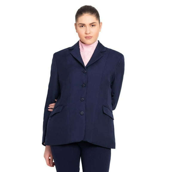 TuffRider Women's Regular Starter Show Coat, Navy, 16
