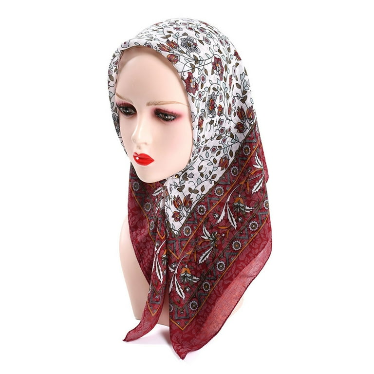 Vintage Silk Scarf Head Wrap