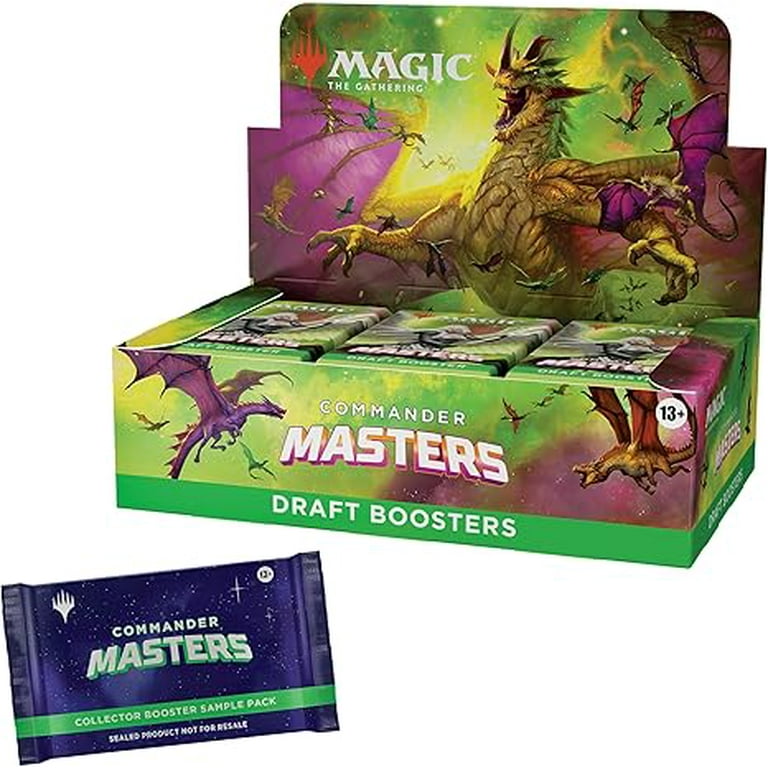 Magic: The Gathering Commander ボックス Magic: The Gathering Commander Masters Draft Booster Box, 24