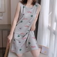 thumbnail image 1 of Camisón de verano para mujer, con tirantes y almohadilla para el pecho, con lazo, dibujos animados, para niña, para usar en casa, 1 of 6