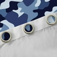 thumbnail image 4 of Castle Fairy Black Blue Camo Black Out Curtains for Children Teens Adults,Vintage Camouflage Curtains Pack of 2 (42x63 Each),Abstract Geometric Bedroom Curtains,Super Cozy Room Decor, 4 of 6