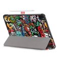 thumbnail image 4 of SaniMore for iPad Pro 11" 4th/3rd/2rd/1st Generation 2022/2021/2020/2018 Case, Auto Sleep/Wake, Rugged PC Case with Tri-Fold Kickstand [Support 2nd Gen Pencil Charging], Fit iPad Air 4/5, Graffiti, 4 of 11