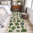 thumbnail image 5 of St Patrick's Day 2'x6' Runner Rug, Spring Green Shamrock Vintage Rustic Beige Washable Non-Slip Area Rugs for Hallway Kitchen Floor Bedroom Entryway, Laundry Carpet Decoration Indoor Mat, 5 of 9