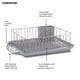 thumbnail image 3 of Juego de 3 Platos de Gran Capacidad con escurridor y Soporte para Utensilios, escurridor de Platos de Cocina Resistente al óxido, 3 of 6