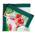 thumbnail image 1 of Vargottam Collection de Luxe Table à Dîner en Lin Décor Serviette en Coton Tissu Imprimé Serviettes Réutilisables Ensemble de 4, 20 Pouces X 20 Pouces - Floral Tropical, 1 of 6