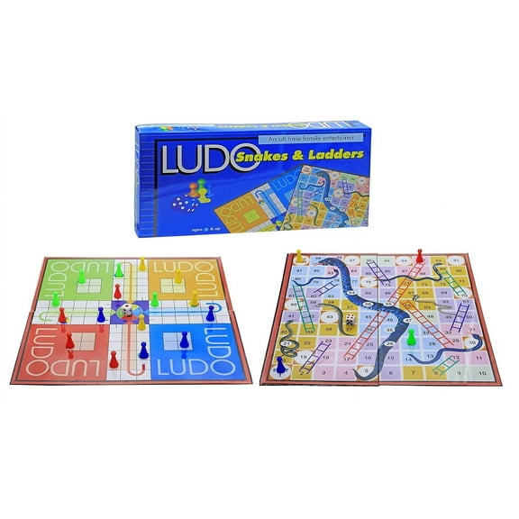 Ludo, Snakes & Ladders Senior Board Game | All Time Traditional Family Entertainer | Perfect Time Pass Game For All Ages