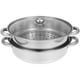 thumbnail image 1 of Olla de vapor de acero inoxidable, vaporera de alimentos, mango de diseño, olla de vapor, vaporera de doble capa HOMEMAXS 14914087-MX, 1 of 7