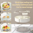 thumbnail image 5 of SPOKKI Divided Rotating Serving Tray with Lid and Handle Snackle Box Container for Fruits Snacks Veggie, 5 of 7